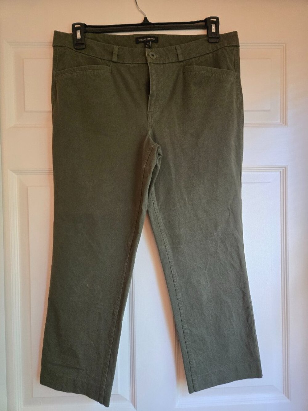 Vintage Y2K Banana Republic Olive Green Capri Pants Size 12
